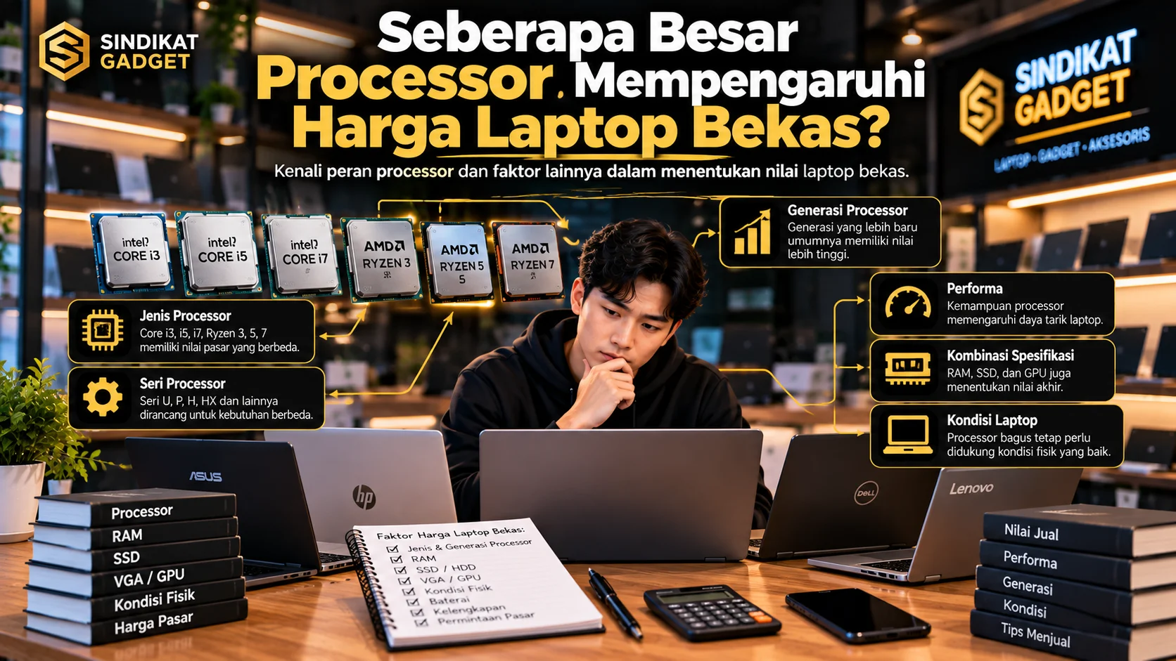 Seberapa Besar Processor Mempengaruhi Harga Laptop Bekas?